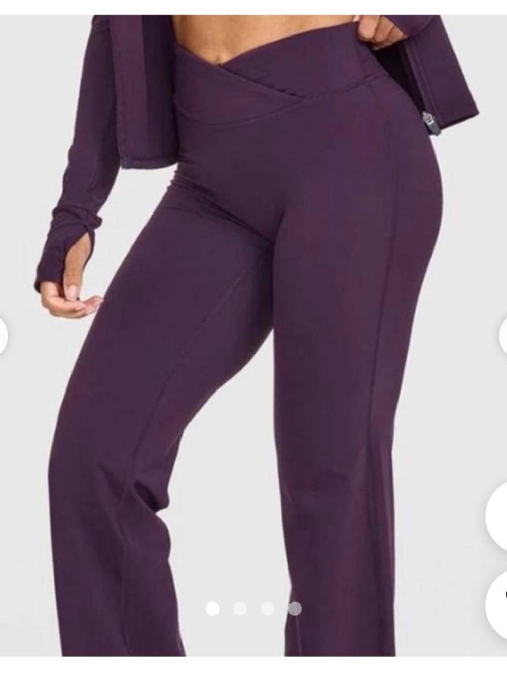 UnifiedMove™ Wrap Flared Pants | Blackberry Purple - M - Long SKU.:9010715300907
